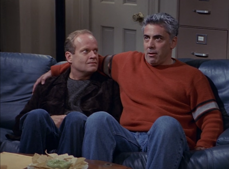 Kelsey Grammer (left) and Adam Arkin in “The Two Hundredth Episode”